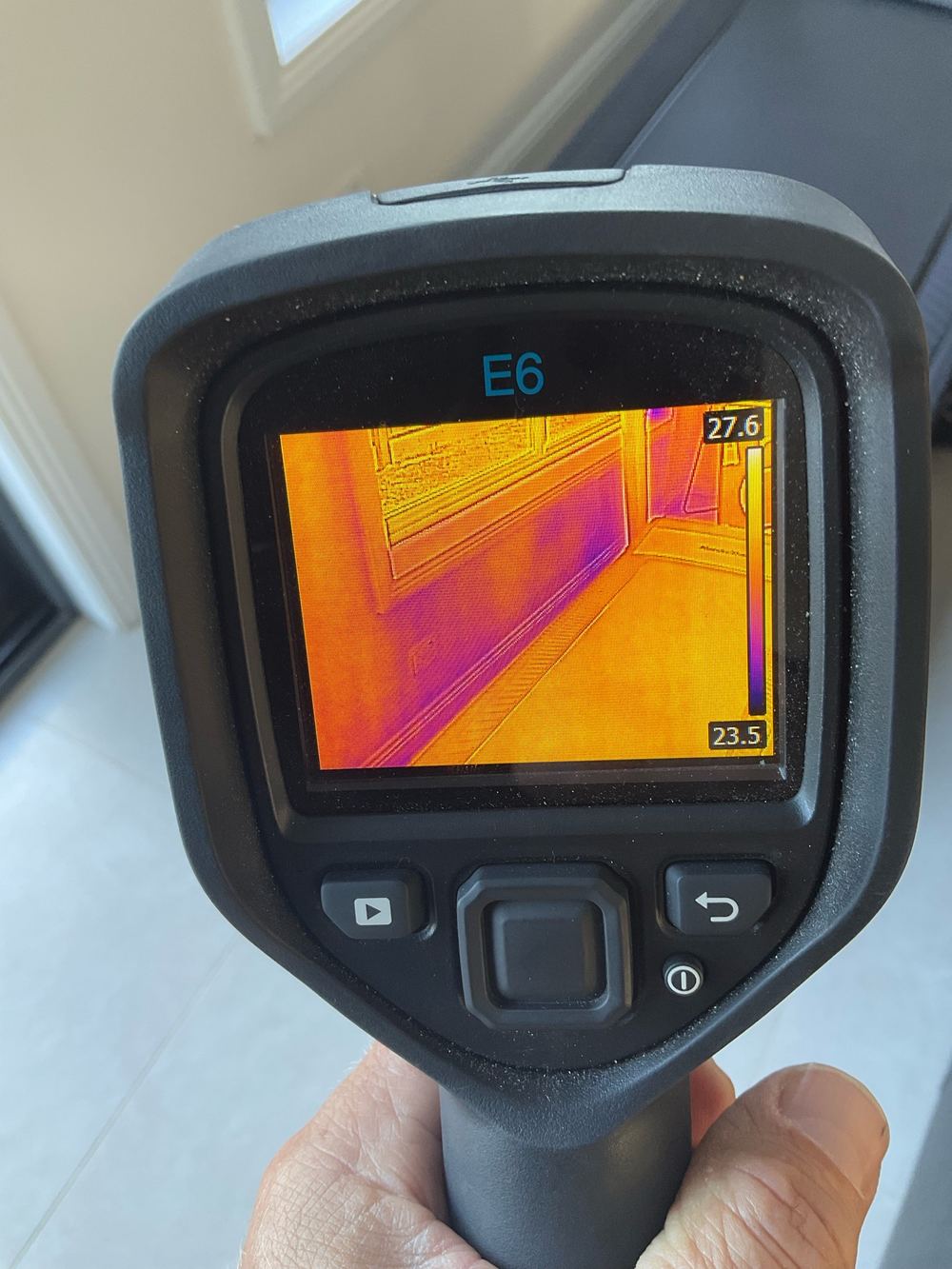 Wall insulation missing from a section of external wall, found during a pre-handover inspection in Truganina